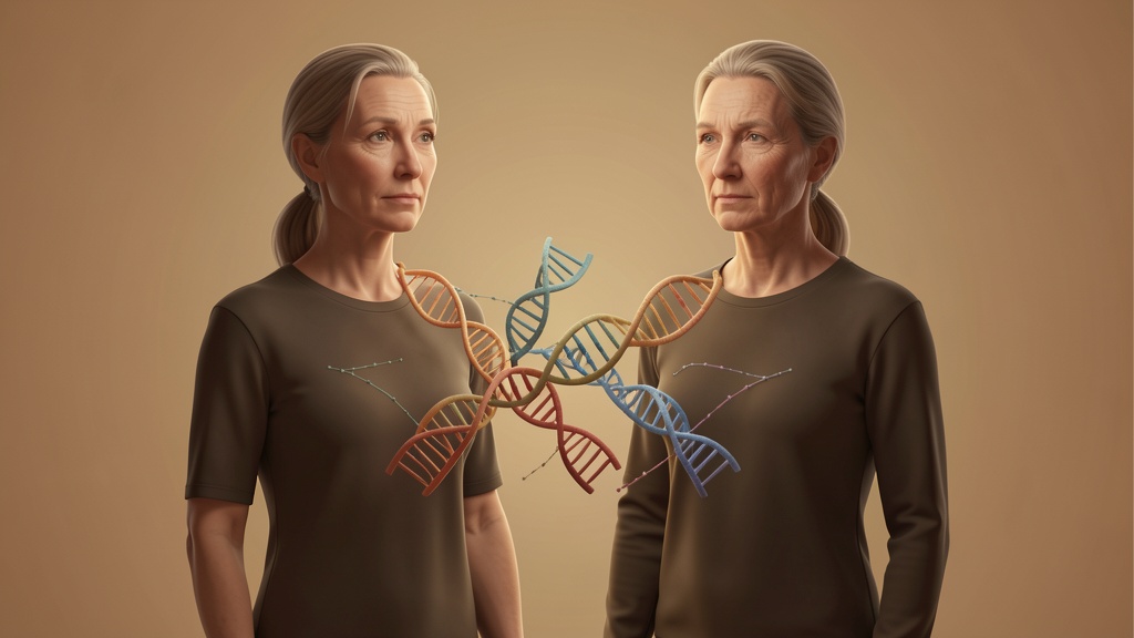 Identical twins with diverging DNA strands